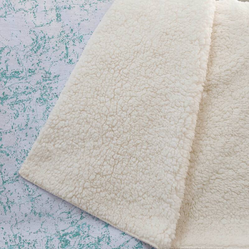 Premium Machine Washable Modern Crackle Sherpa Throw Blanket
