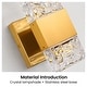 preview thumbnail 8 of 17, Dimmable Crystal Wall Sconces Set of Two Modern Bathroom Vanity Light Fixtures