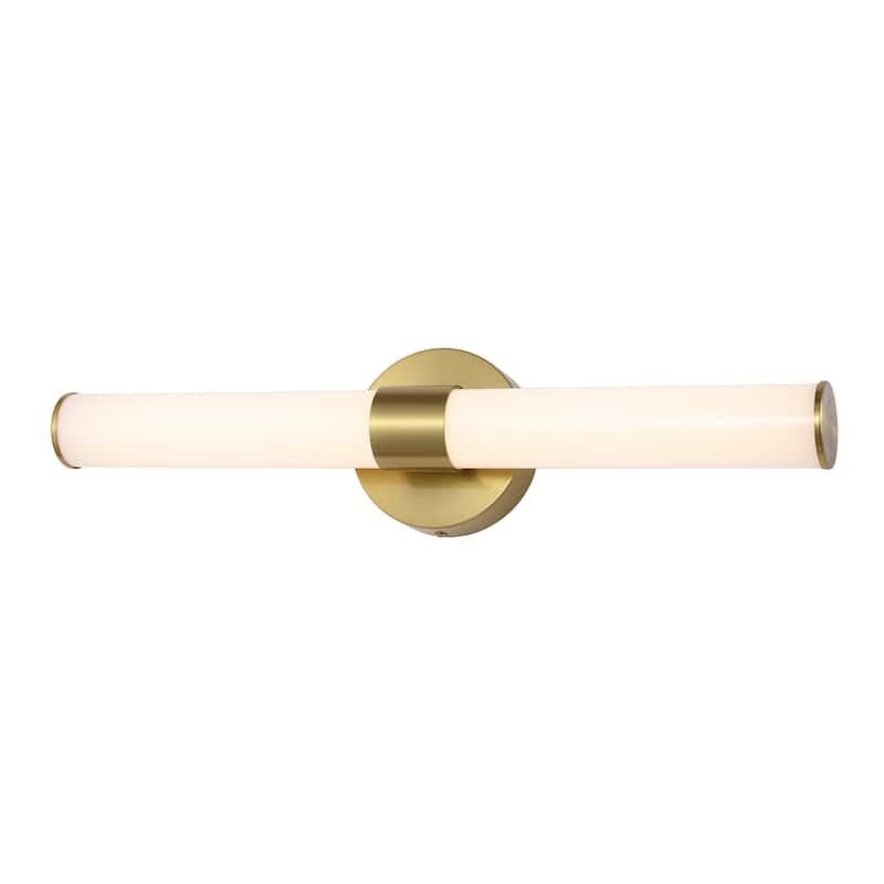 Elyse 20.13" 1-Light Industrial Mid-Century Iron Integrated LED Vanity Light, by JONATHAN Y