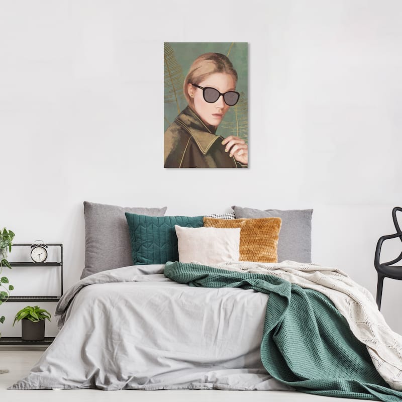 Wynwood Studio Prints Fashion and Glam Hidden in Sight Brown and Light Brown Traditional Wall Art Canvas Print - 24 x 16