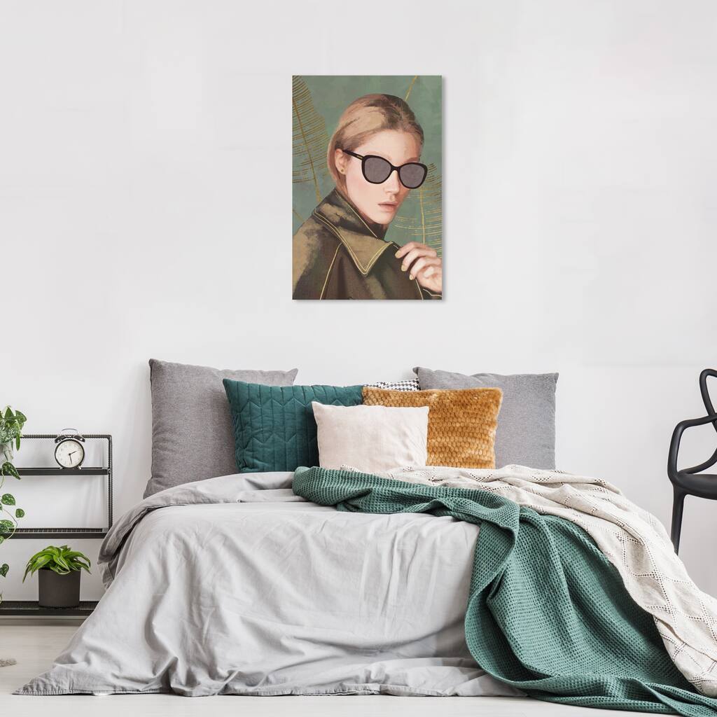 Wynwood Studio Prints Fashion and Glam Hidden in Sight Brown and Light Brown Traditional Wall Art Canvas Print