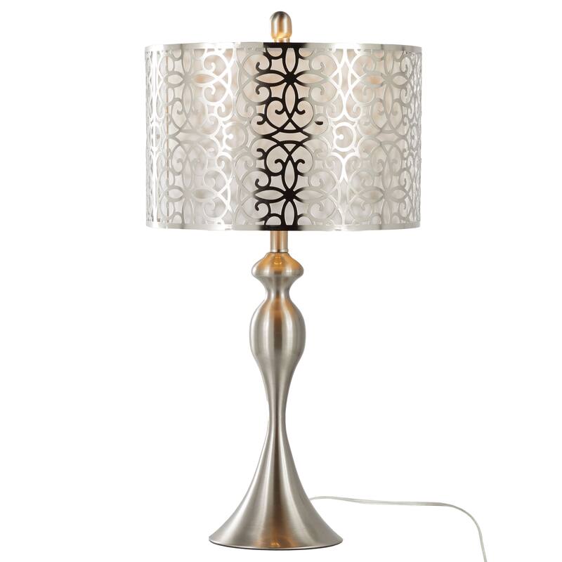 Ashland 27" Metal Table Lamp with Laser Cut Detail (Set of 2) - 27
