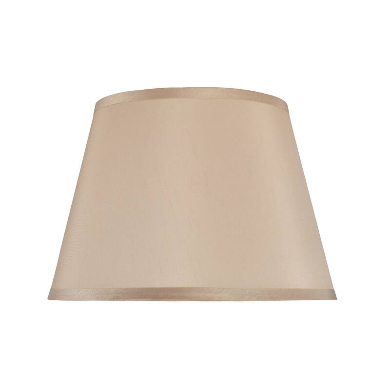 Aspen Creative Hardback Empire Shape Spider Construction Lamp Shade in Beige (9" x 13" x 9")