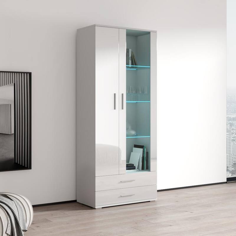 Soho Modern 2-door Modular Bookcase