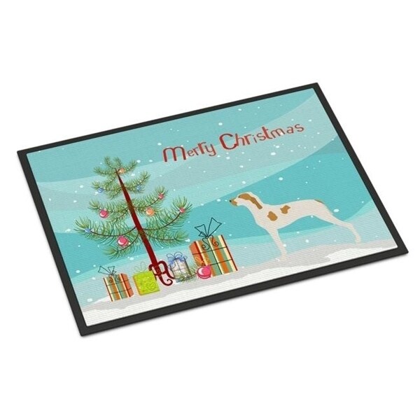Carolines Treasures BB8434MAT Ariege Pointer Christmas Indoor or Outdoor Mat - 18 x 27 in.