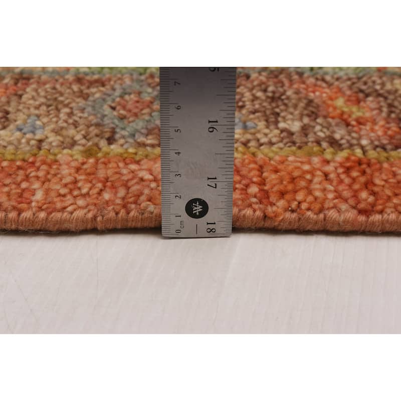ECARPETGALLERY Hand-knotted Jules Serapi Copper Wool Rug - 7'11 x 9'10