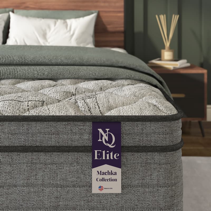 Elite Series Machka 12 Inch Queen Size Cooling Gel Memory Foam Hybrid Mattress, CertiPUR-US Certified