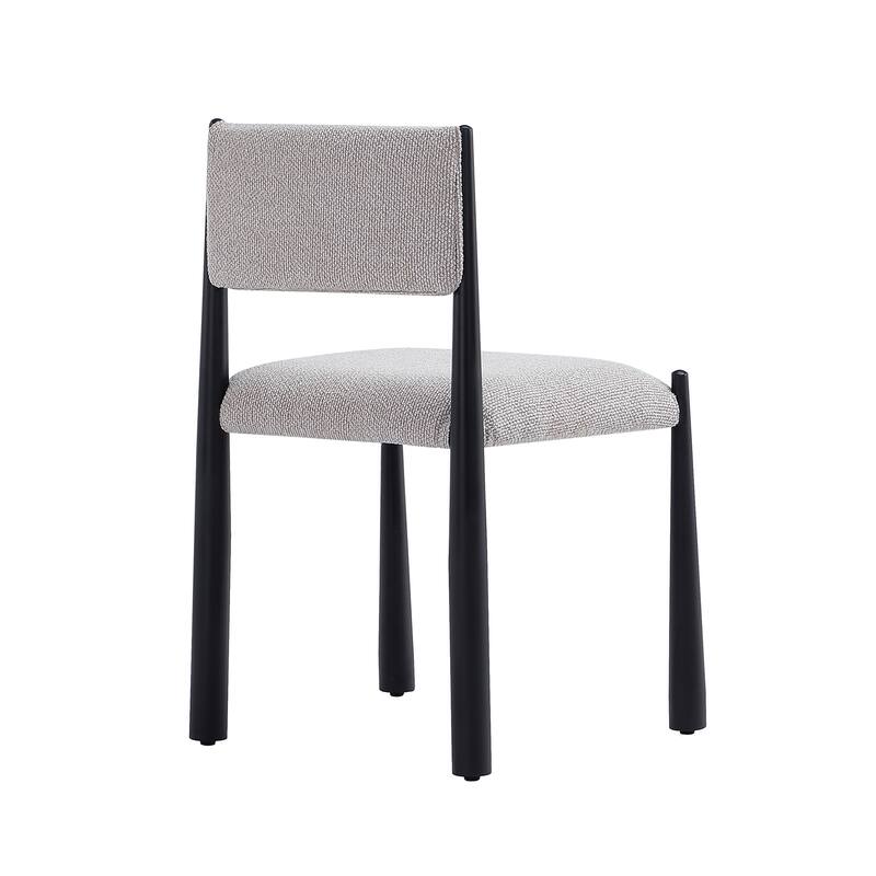 Manhattan Comfort Lennor Metal Boucle Side Chair Set of 2