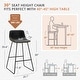 preview thumbnail 50 of 49, LUE BONA Modern Faux Leather Metal Frame Counter Height Bar Stools (Set of 4)