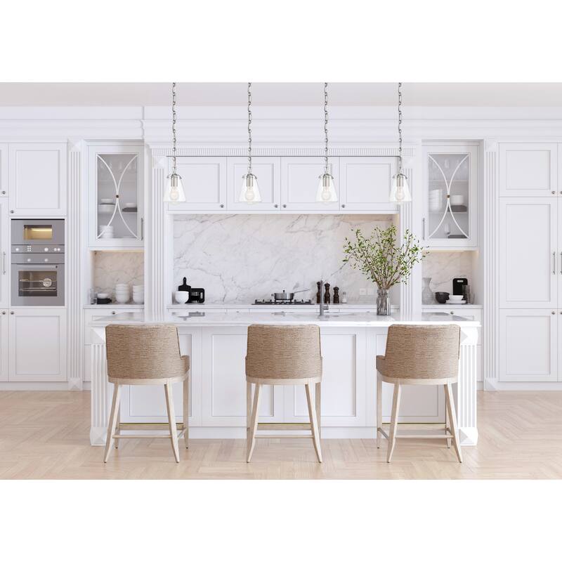Voss 1 Light Polished Nickel Mini Pendant - 5.75"W x 9"H x 5.75"D
