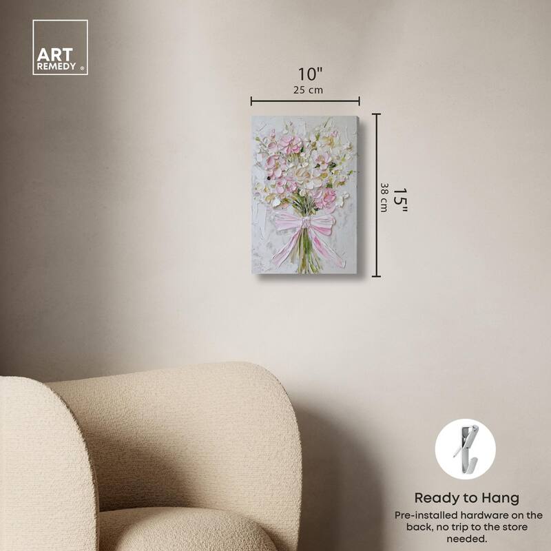 Layered Lily Canvas by Art Remedy, Gallery Wrapped