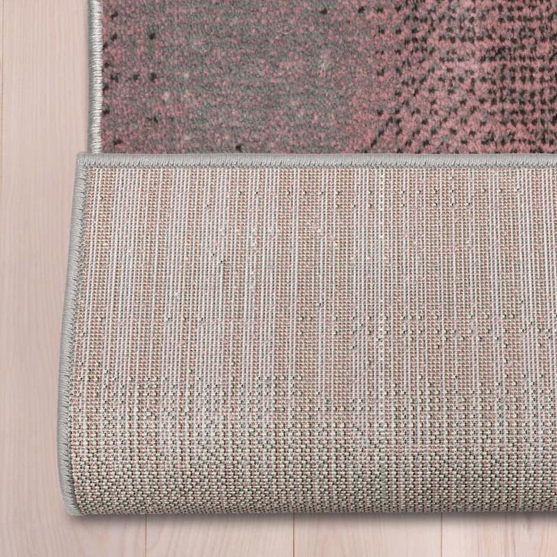 Custom Size Runner Barclay Eslem Ombre Modern Stair Rug -27 Inch Wide