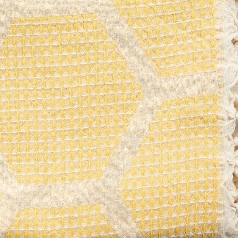 Sevita Geometric Premium Turkish Cotton Throw Blanket