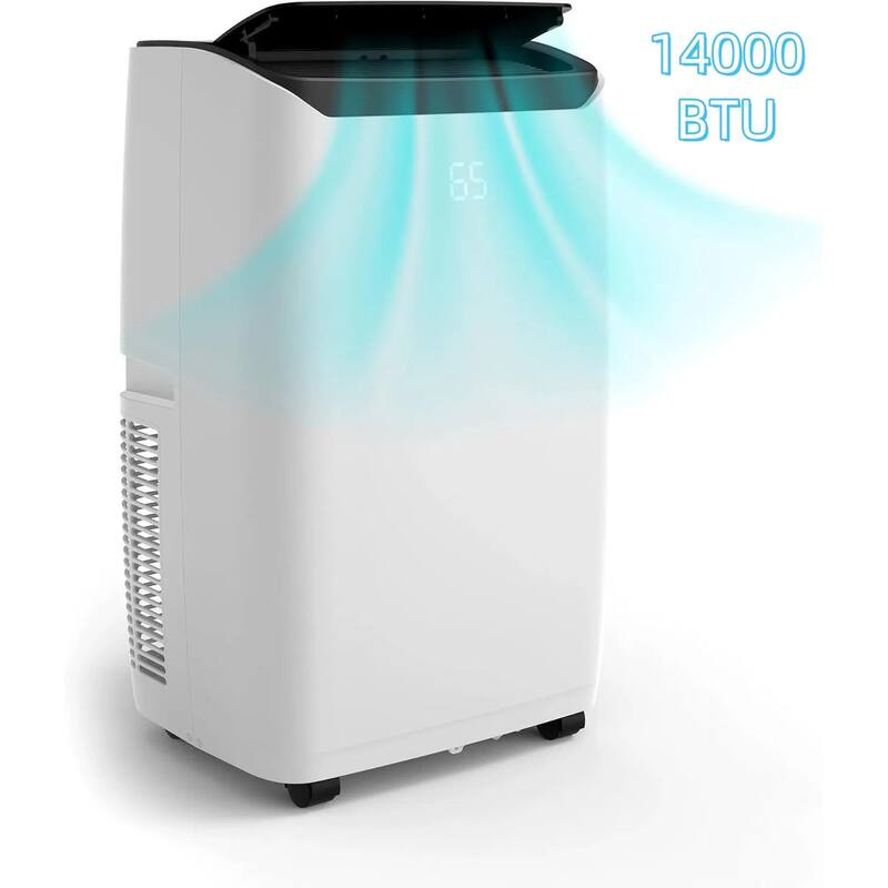 14000 BTU Portable Air Conditioner, 3-in-1 Cooling - Black