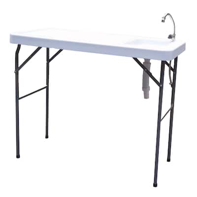 Outdoor Fish and Game Cleaning Table with Sink