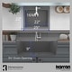 preview thumbnail 48 of 55, Karran Top Mount 25 in. Single Bowl Quartz Kitchen Sink