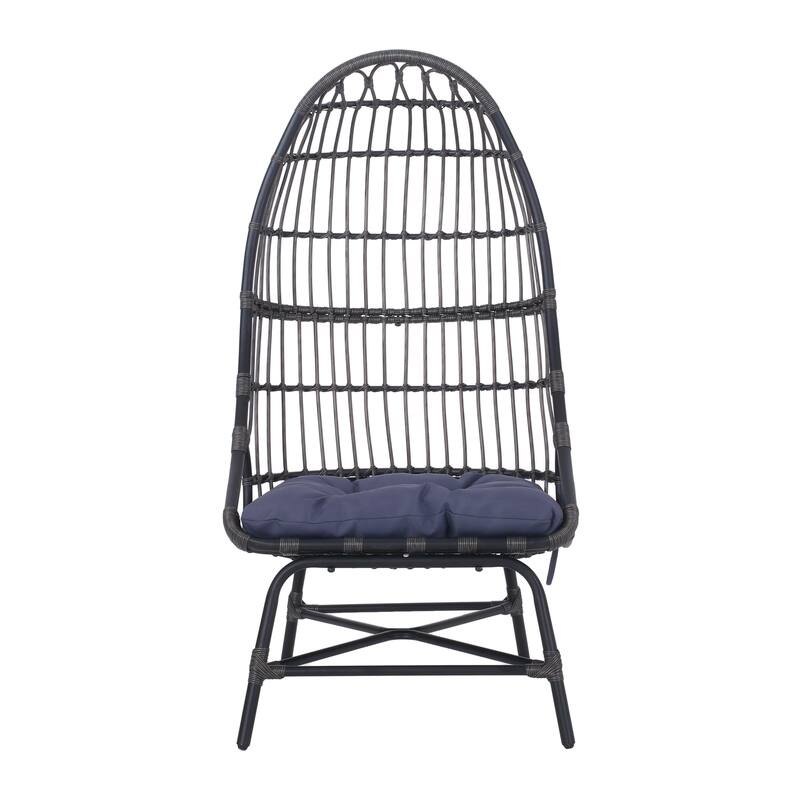 French Country Outdoor Patio Lounge Chair, High Comfort for Multiple Scenarios