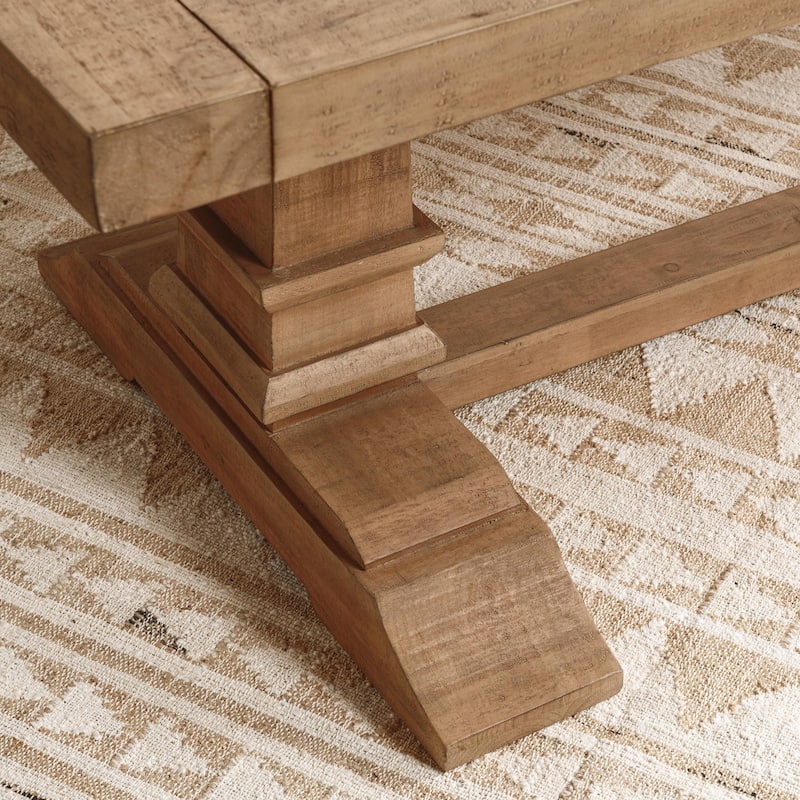 Allegra 94" Reclaimed Pine Wood Dining Table in Natural