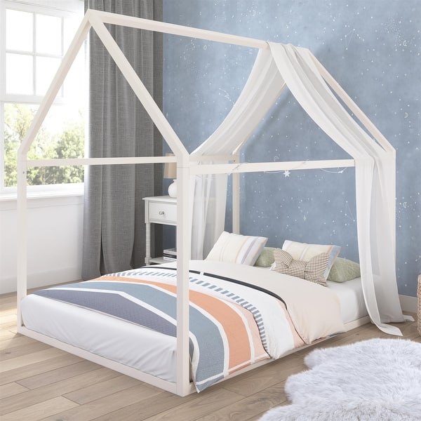 slide 2 of 47, Little Seeds Skyler Kids Montessori House Floor Bed