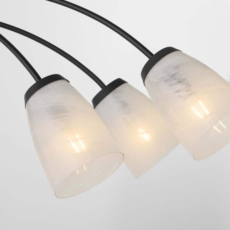 Quorum International 6877-6 Wallinger 6 Light 48, 49" Wide Chandelier