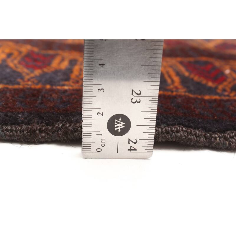 ECARPETGALLERY Hand-knotted Teimani Dark Navy Wool Rug - 2'10 x 4'9