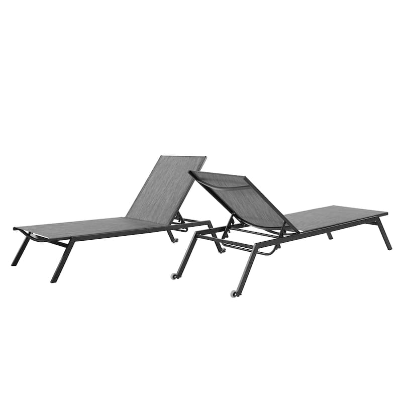 Corvus Torino Adjustable Sling Fabric Patio Chaise Lounge