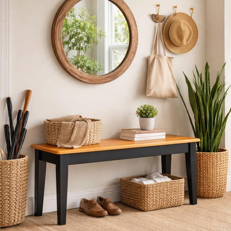 Shaker Style Solid Wood Dining Bench