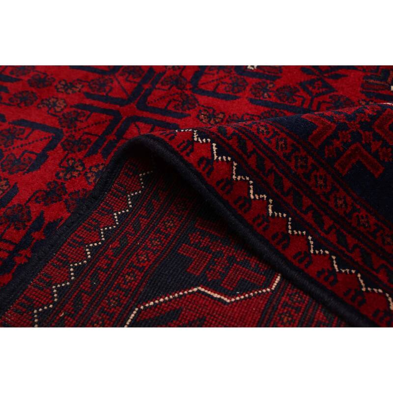 ECARPETGALLERY Hand-knotted Finest Khal Mohammadi Red Wool Rug - 4'4 x 7'0