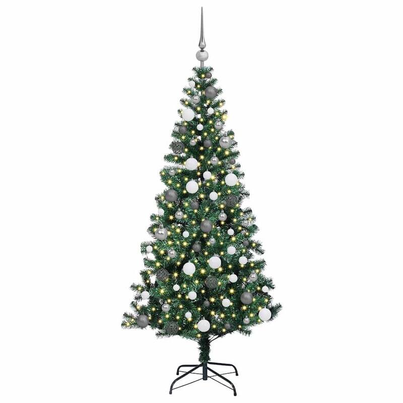 vidaXL Artificial Christmas Tree Green 70.9" PVC