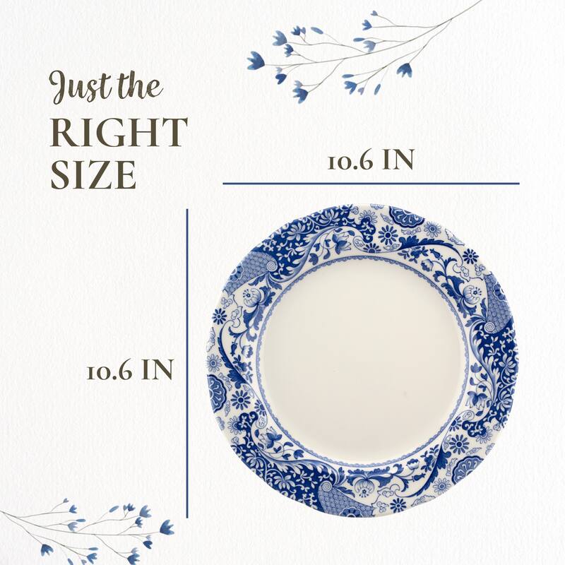Spode Blue Italian Brocato Plate