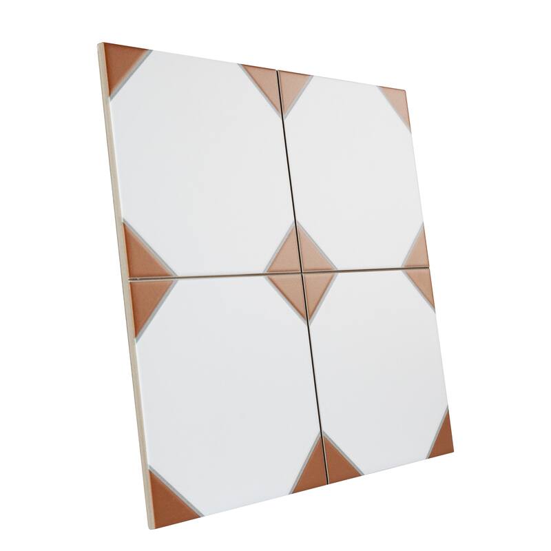 Merola Tile Canterbury Terra 12-7/8" x 12-7/8" Porcelain Floor and Wall Tile