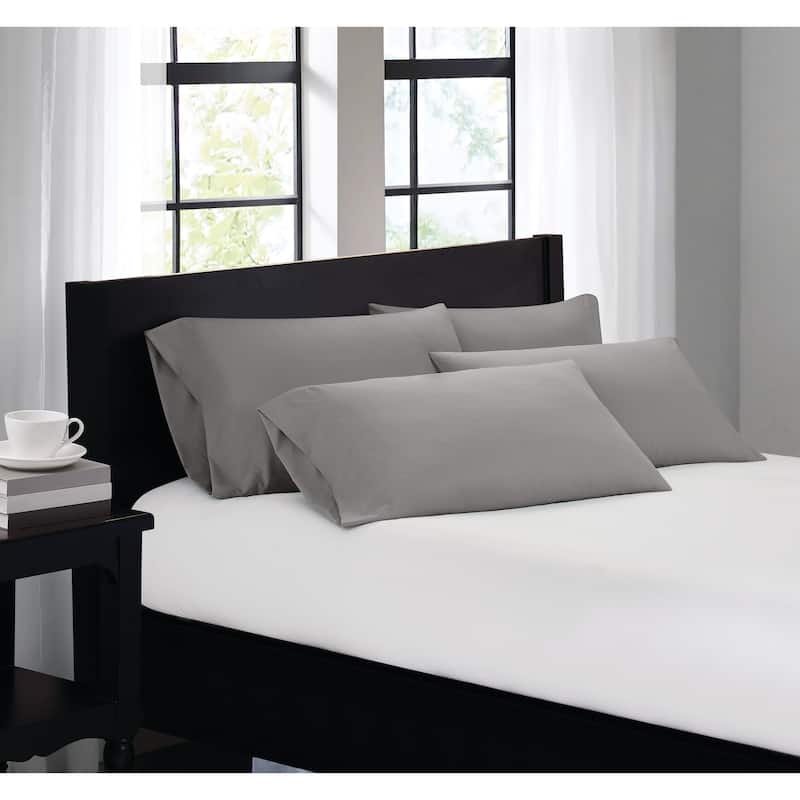 Truly Soft Everyday 4 Pack Pillowcase - Grey - King