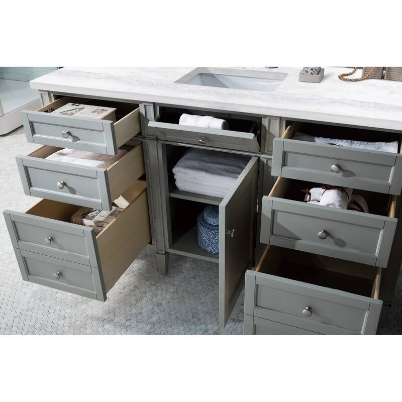 James Martin Vanities Brittany 60" Single Vanity, Urban Gray