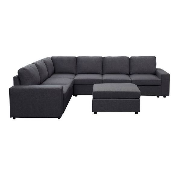 Copper Grove Colomiers Dark Grey Modular Sectional Sofa Bed Bath