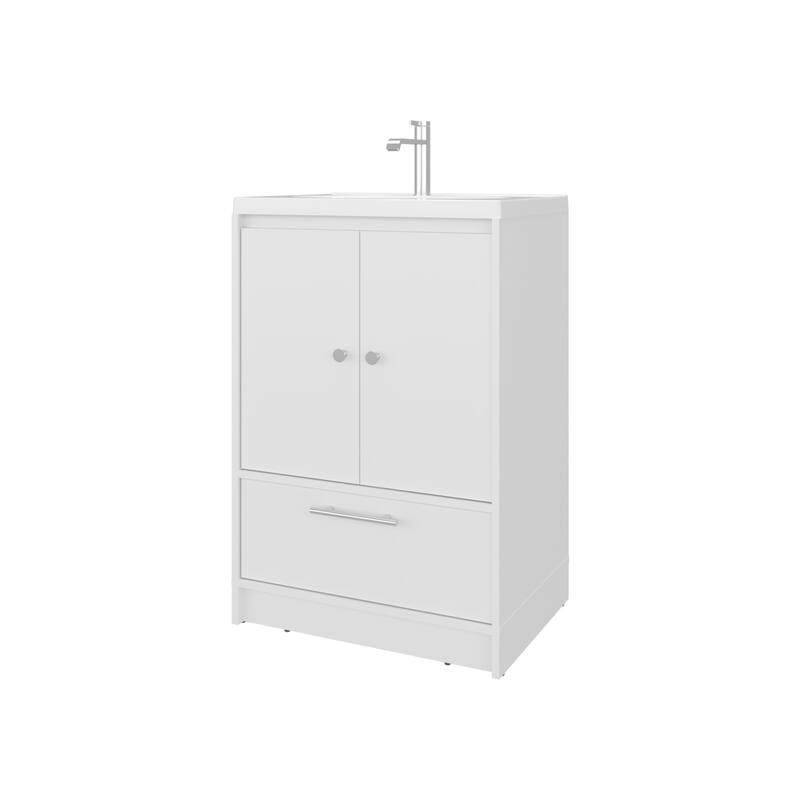 Sinclair Freestanding Bathroom Vanity with Sink, Two Doors and Bottom Drawer