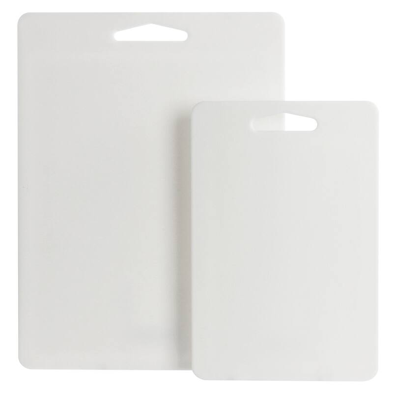 2 Piece Polypropylene 16 & 12 Inch Cutting Board Set - 16 & 18