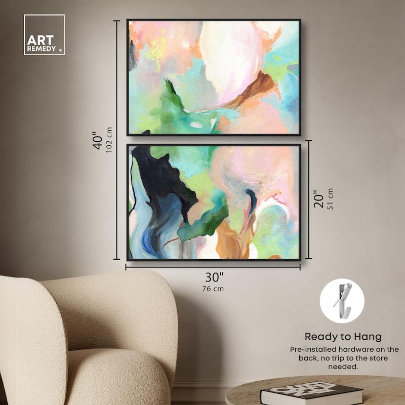 The Dreamer part II Canvas Set of 2 by Art Remedy