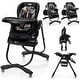 preview thumbnail 21 of 47, Multifunctional Folding Baby High Chair with Rolling Wheels and Adjustable Height - 40" x 23" x 36"-43.5"(L x W x H)