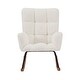 preview thumbnail 12 of 16, Upholstered Lounge Chair Rocking Chair with High Backrest, for Nursing Baby, Reading