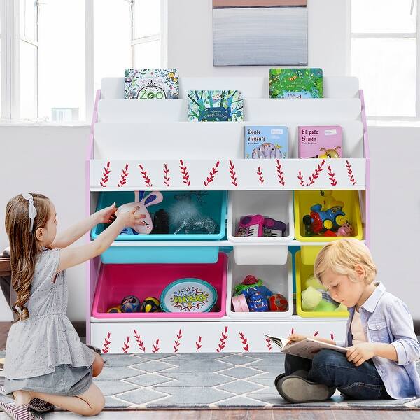 Shop Costway Kids Toy Storage Organizer Children Storage