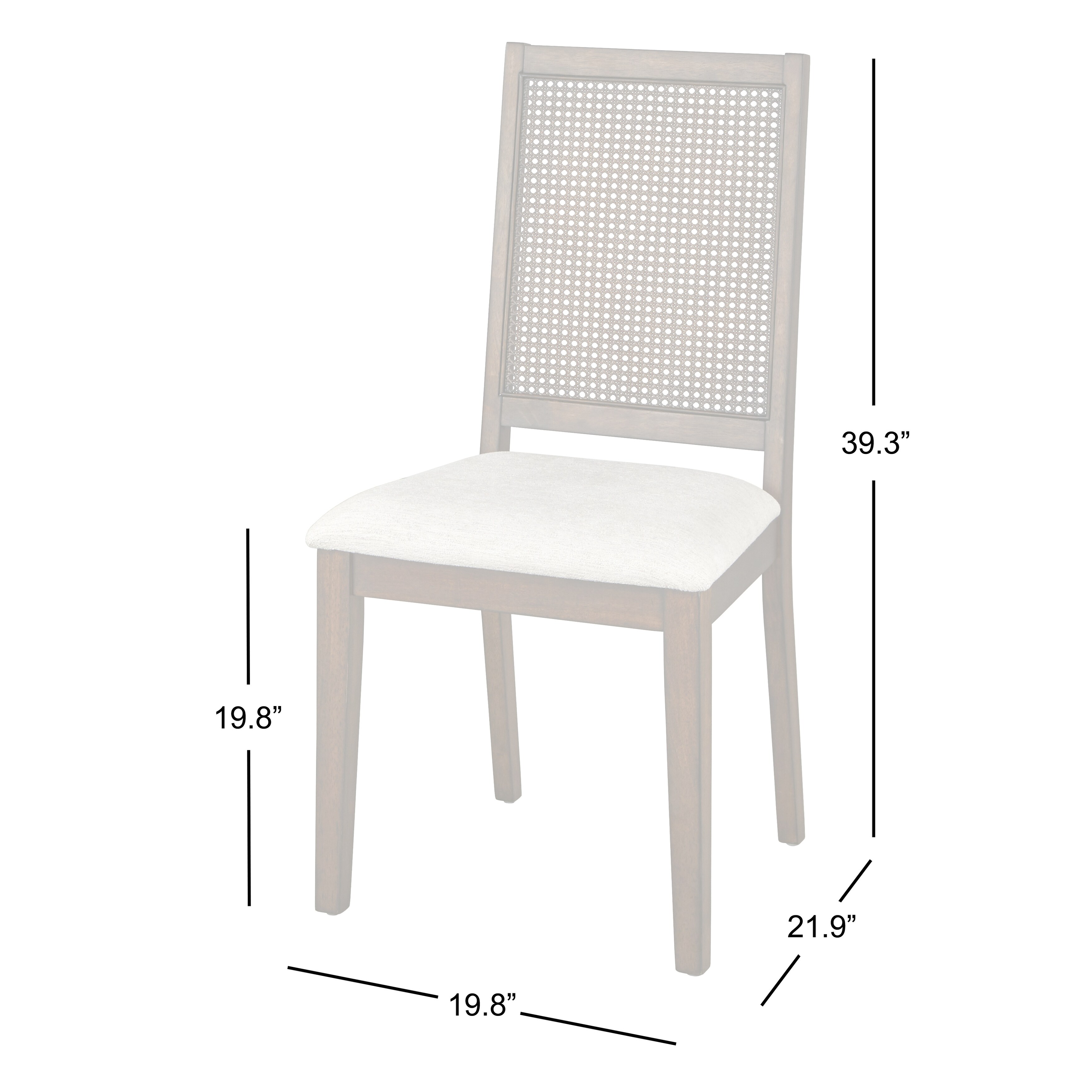 Simple living westbury cane online dining chair