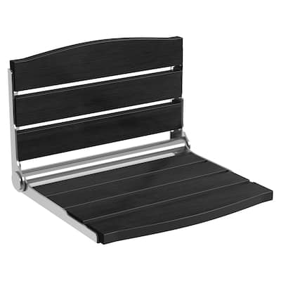 Moasis Plastic Wood Wall Mounted Folding Shower Seat