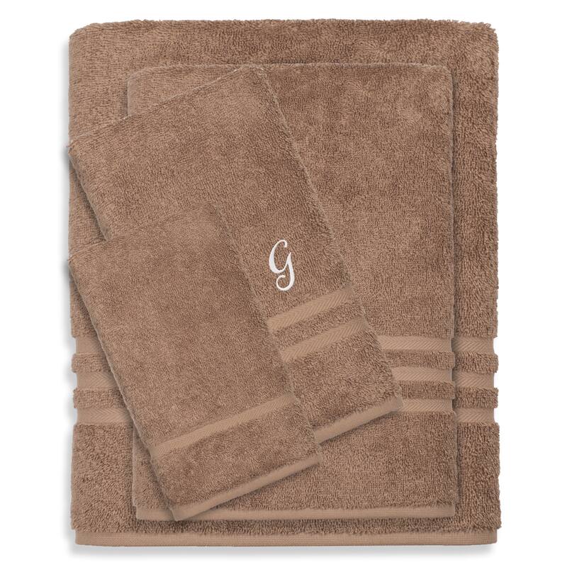 Authentic Hotel and Spa 100% Turkish Cotton 4PC Denzi Towel Set. - G