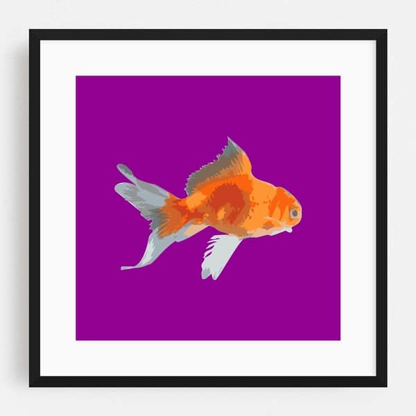 Goldfish Pop Art Style Illustrations Animals Fish Art Print/Poster ...