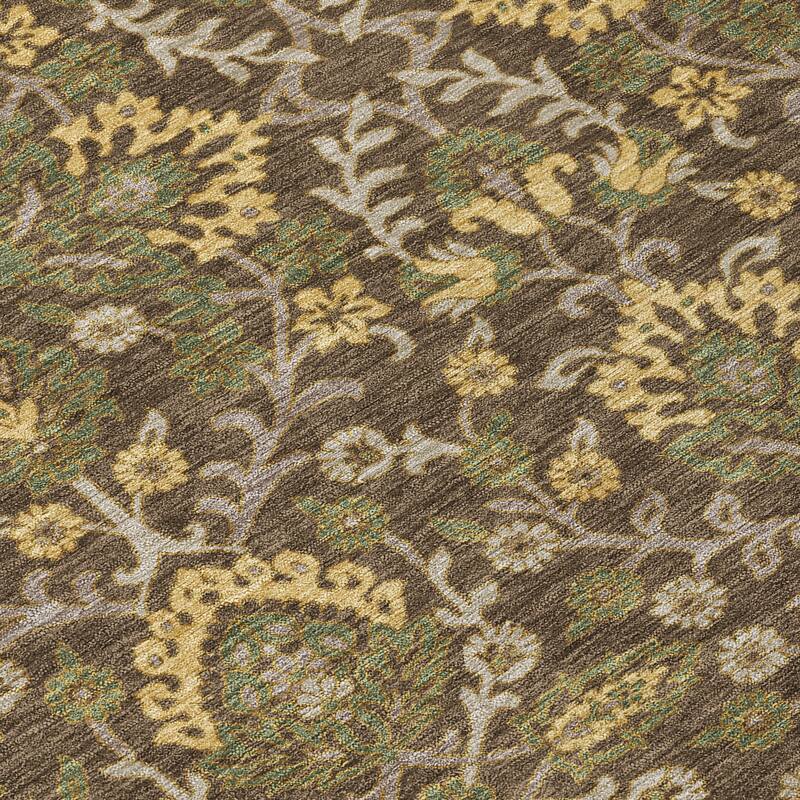 Machine Washable Indoor/ Outdoor Traditional Hartman Chantille Rug