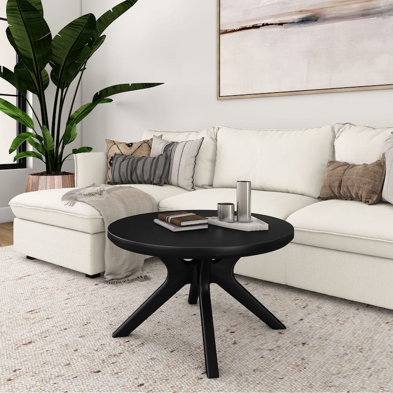 Plank and Beam Verso Rectangular Coffee Table - 36" - Black