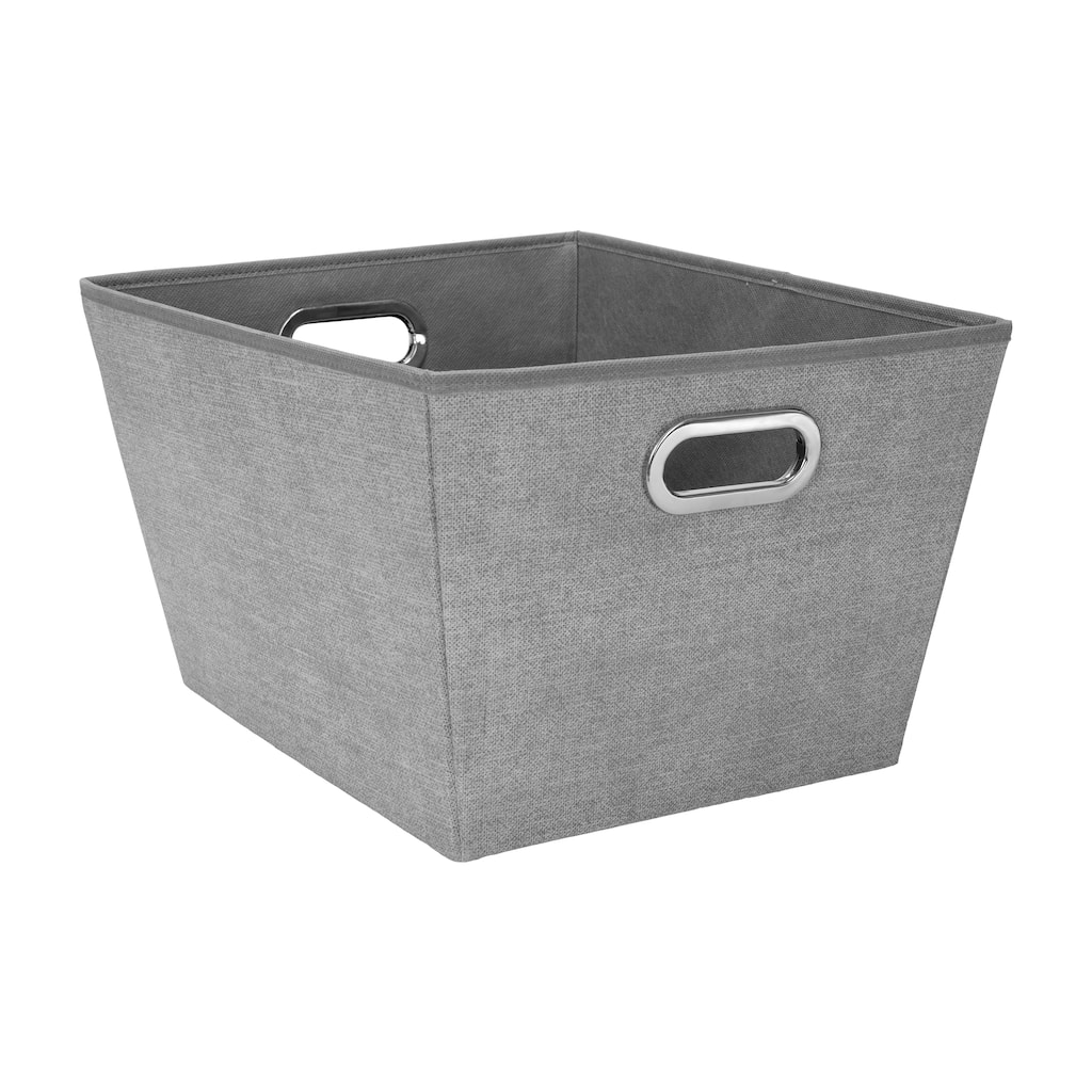 Simplify Large Grommet Storage Bin in Heather Grey - 17"x 14"x 10"