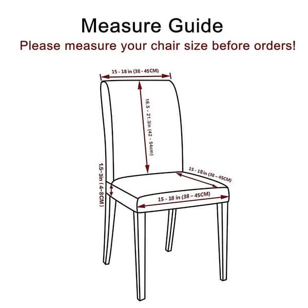Shop Spandex Stretch Removable Dining Room Chair Cover 7