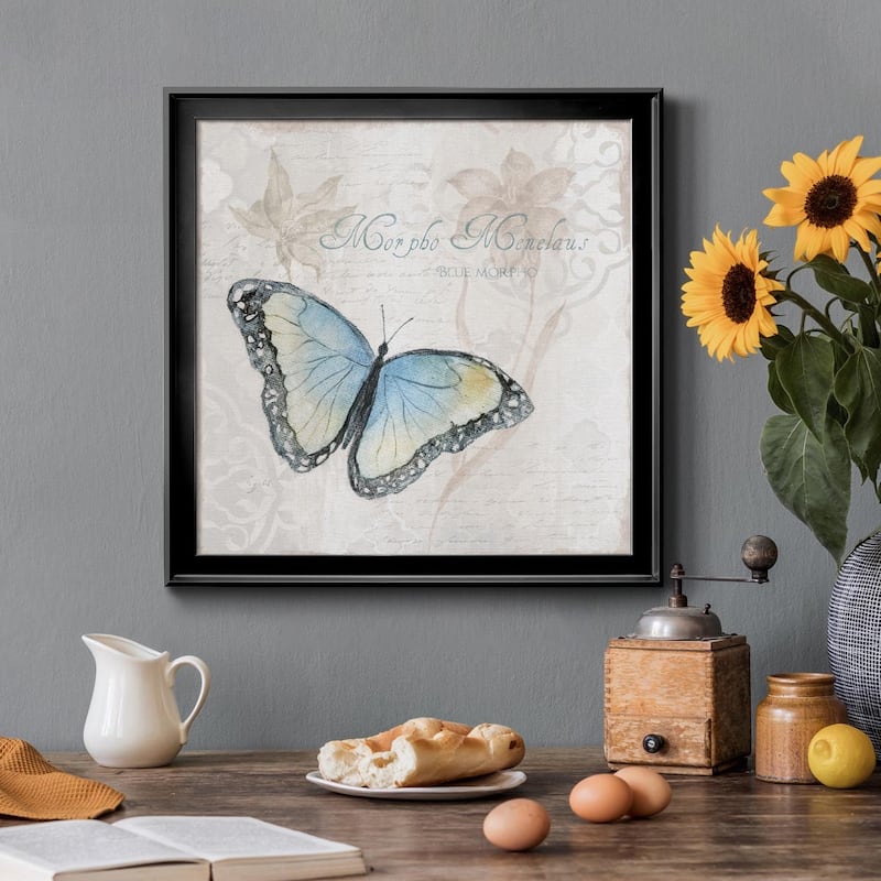 Postcard Butterfly III-Premium Framed Canvas - Ready to Hang