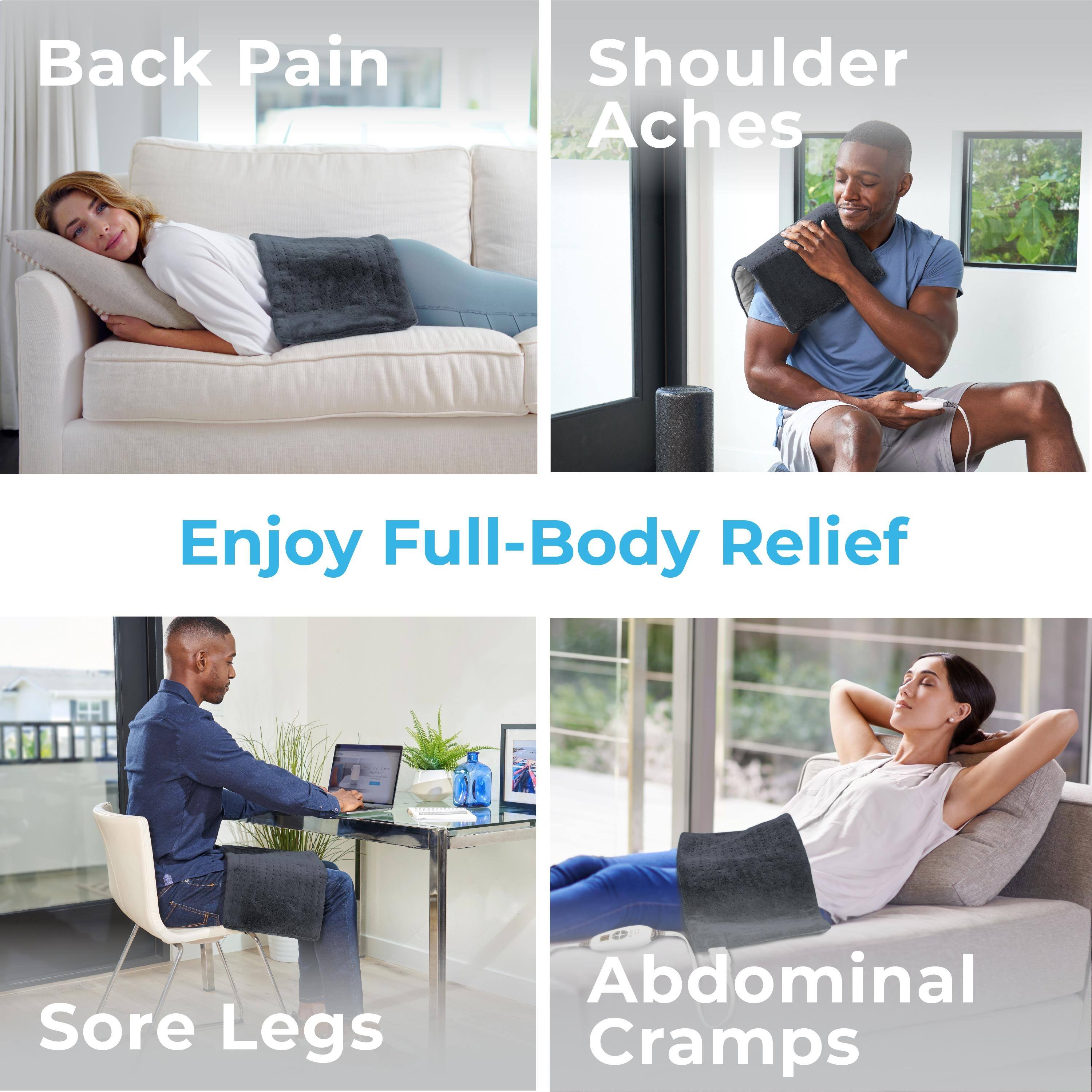 Pure Enrichment® PureRelief® Duo 2in1 Heating Pad with Removable XL